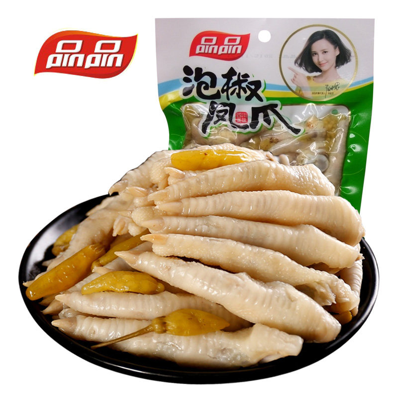 【天猫超市】品品 泡椒凤爪180g大包装 四川特产 美味鸡爪零食