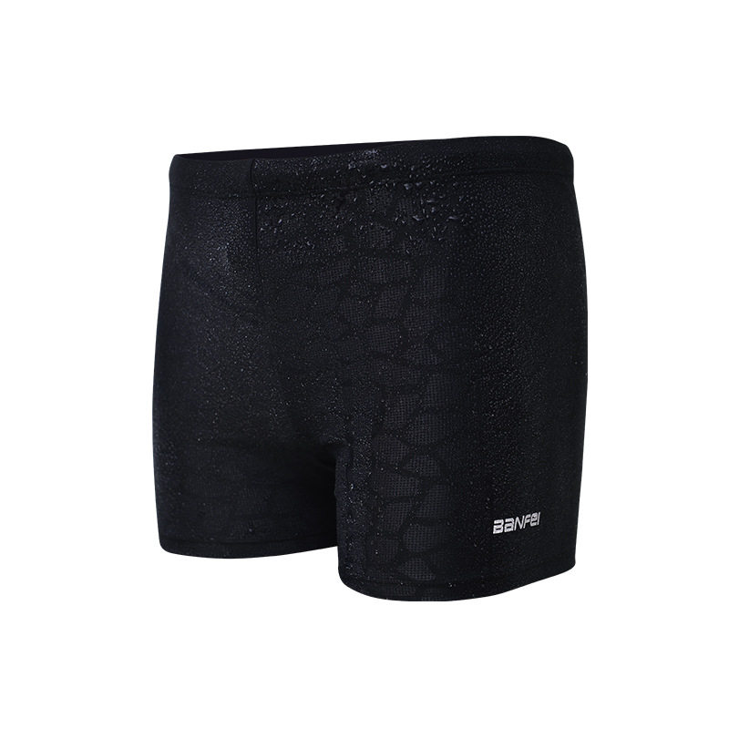 Men's anti-splash water speed dry swimming trunks Imitation Shark Leather Flat Corner Swimming Pants Water Cubic Fashion Dark Tattoo Spa Shorts