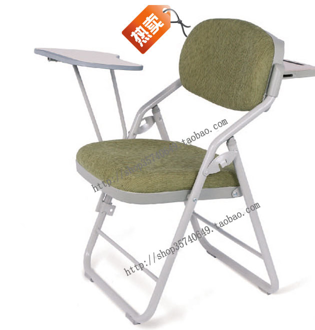 YZ014C installation-free folding chair training Bible study auditorium chair front and rear writing board small] backrest fabric