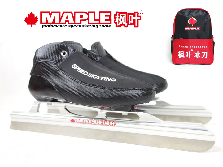 2016 Sino-Canadian joint venture maple leaf ice cutter adult ice cutter shoes Children's Avenue Speed Skating Ice Skate Shoes (Pirates