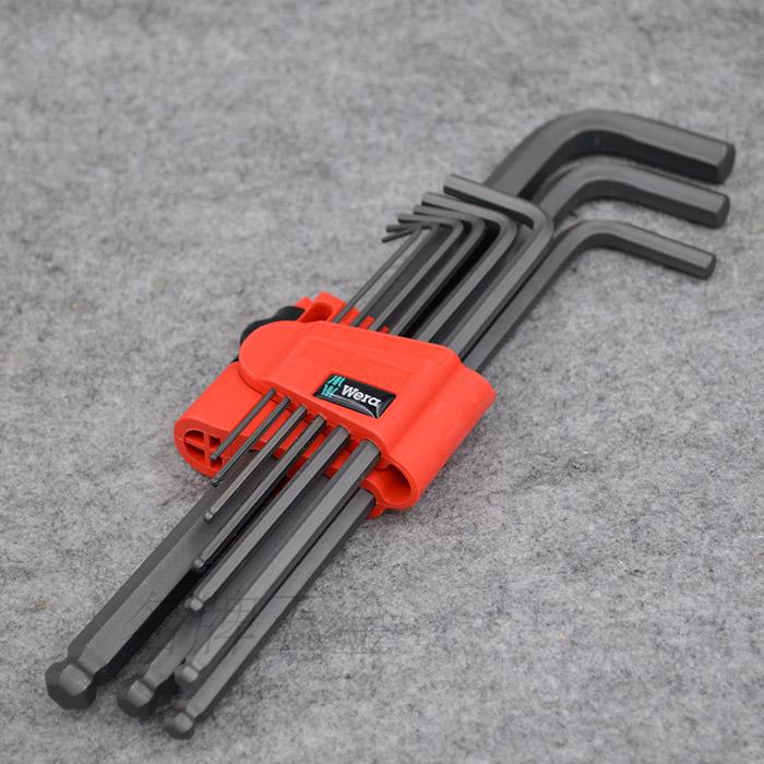 WERA German Villa 9 pieces public lengthening ball head suit inner hexagon wrench 950PKL 9BM 1 5-10mm-Taobao