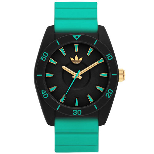 台湾官网直邮进口adidas Originals Santiago 玩色派对三叶草矽胶