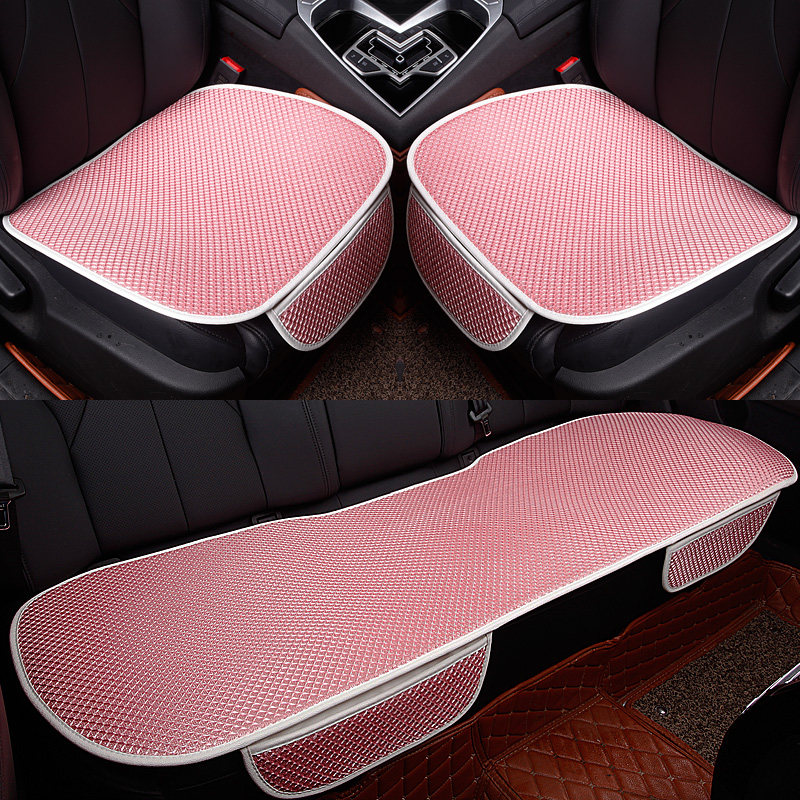 包邮四季通用汽车坐垫捷达无靠背免绑防滑个三件套冰丝汽车座垫套