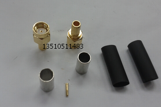 RP-SMA-J-3 RF Coaxial AP Connector SMA Male Internal Threaded Internal Hole RF Feeder Connector Universal 50-3