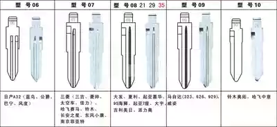 Iron General remote control special key embryo folding key embryo