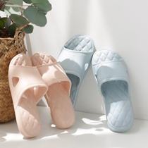 Macaron color slippers women Summer indoor couples soft bottom home home silent slippers bath non-slip bathroom