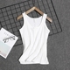 Thêm phân bón XL ren vest nữ mùa hè lấy màu cotton rắn vest vest đáy ngắn chất béo mm nhỏ sling áo kiểu trung niên Áo ba lỗ
