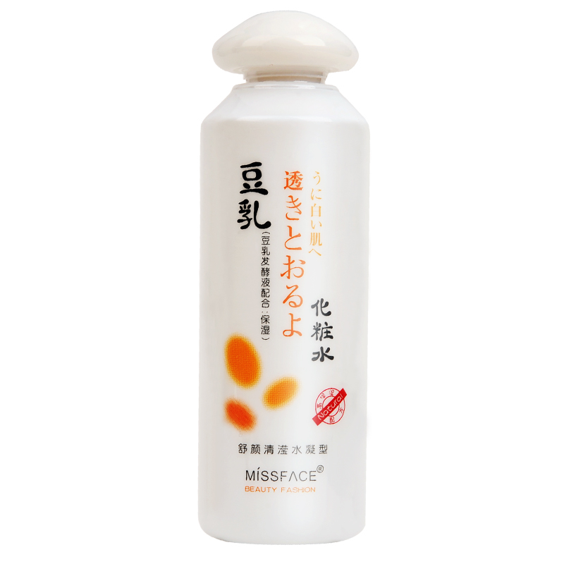 Miss face豆乳舒颜清滢水凝化妆水180ml蜜丝菲诗秋冬深层补水保湿
