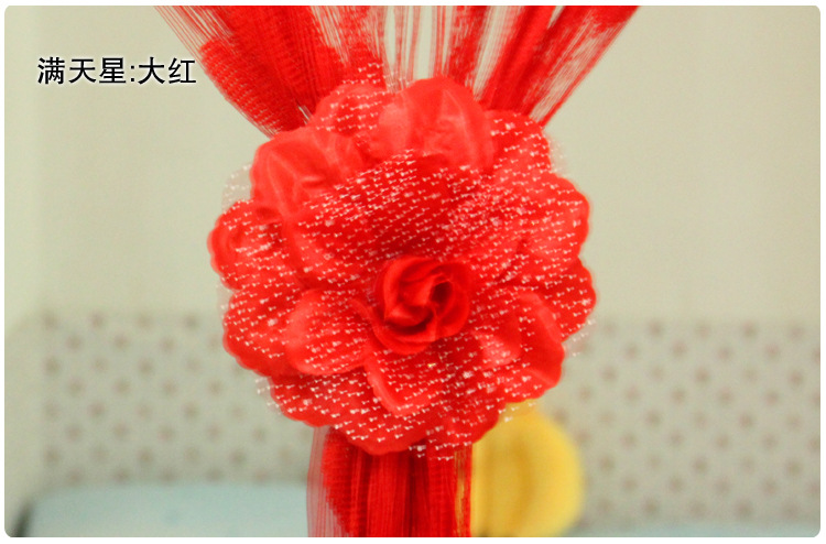Flower curtain accessories wire curtain decoration with super beautiful spot
