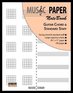 【预售】Music Paper Notebook - Guitar Chord & Standard St