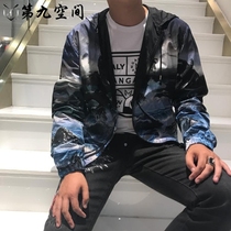  Givenchy discipline Van Gogh 22 new mens Hawaii island beach Leisure Lianhood jacket