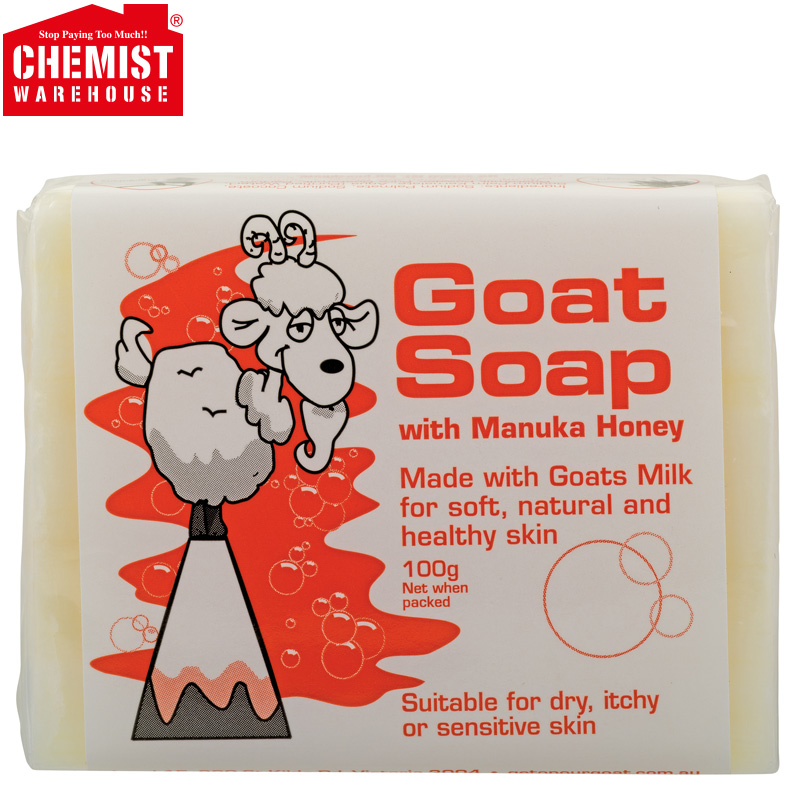澳洲Goat Soap羊奶皂100g 麦卢卡蜂蜜味 1块 6块搭配套餐只需79