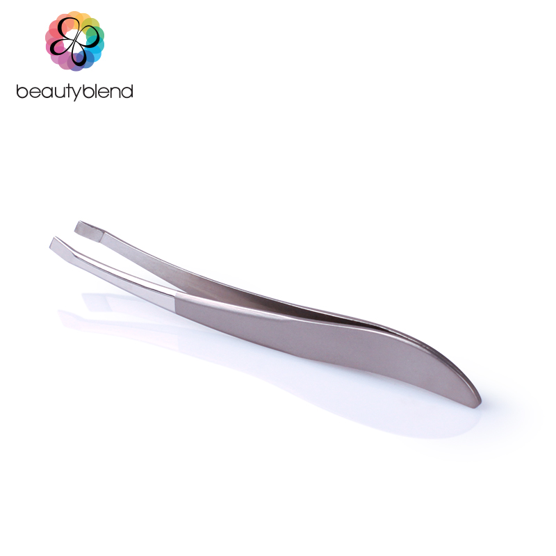 beautyblend贝览得 不锈钢眉夹曲线 眉钳 眉毛夹 斜口