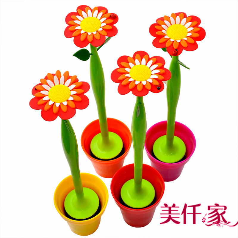 Proudly blooming sunflower toilet brush housework cleaning toilet brush cute multi-purpose brush sunflower brush