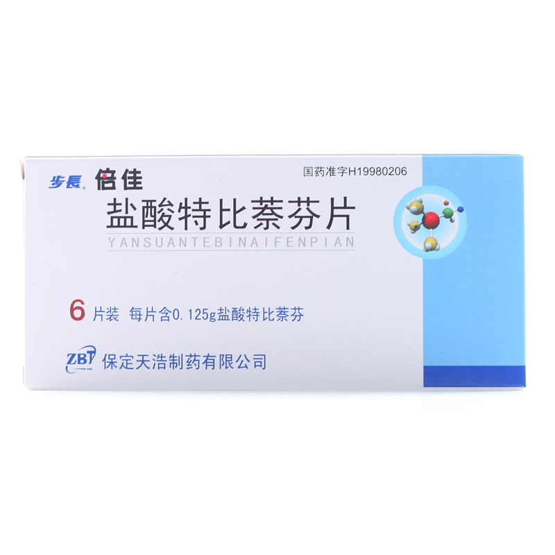 步长 倍佳 盐酸特比萘芬片 0.125g*6片/盒