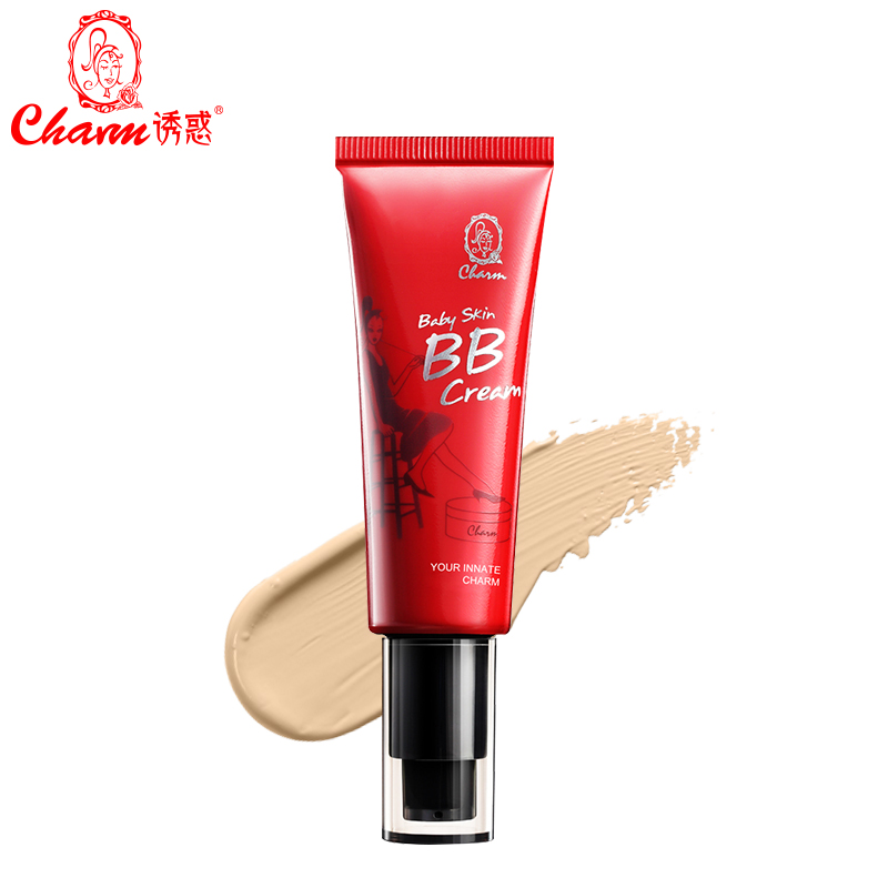 charm/诱惑彩妆婴儿粉肌BB霜隔离保湿裸妆遮瑕强提亮肤色持久粉底