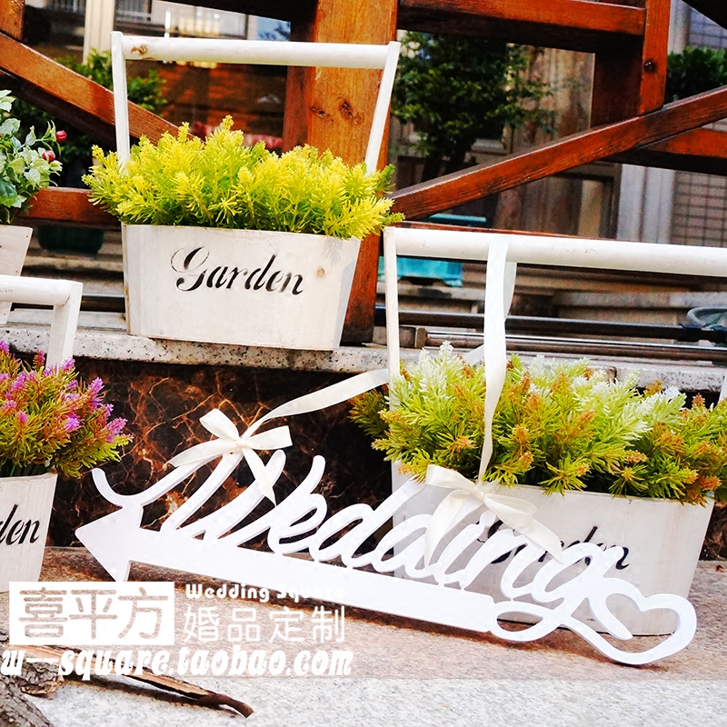 Wedding Decoration Arrowhead Road Leading Weedding Eurostyle Decorated Wedding Lawn Finger Road Signs White Letters