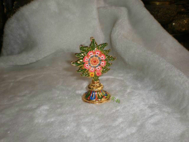 Copper alloy eight for flower food ornaments butter flower Doma fotang Mi Zong offerings Dharma altar city offerings