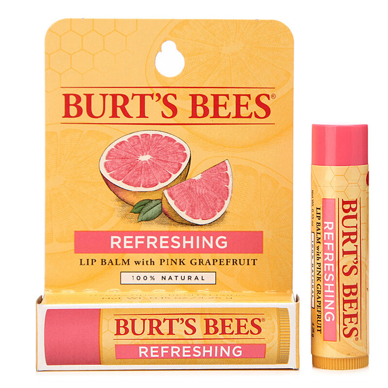 美国Burt's Bees 小蜜蜂唇膏滋润保湿护唇膏 葡萄柚唇膏4.25g