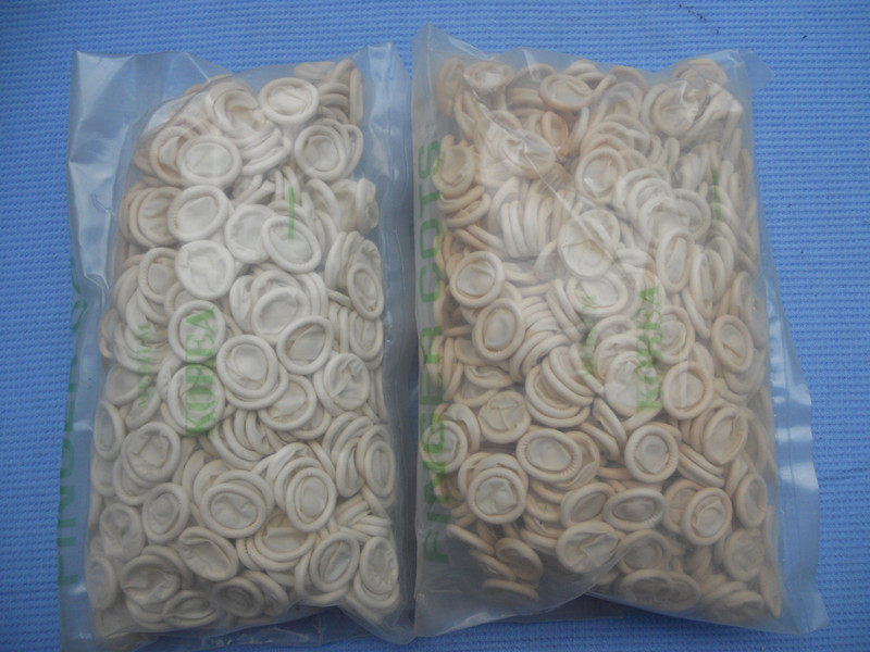 Latex finger cots dust-free finger cots rubber finger cots latex finger cots
