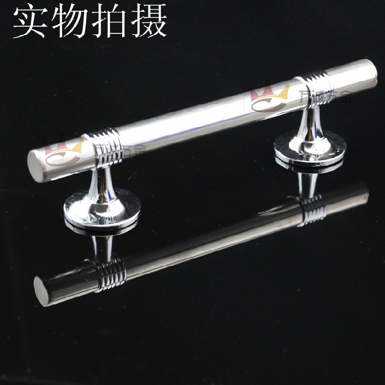 Stainless steel hole distance adjustable handle door adjustable handle iron door single-sided handle fireproof door Ming fit handle