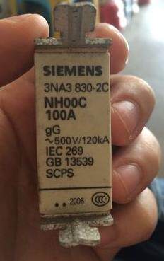 Siemens fuse 3NA3222, 3224, 3230, 3232, 3236, 3240, 3242, 3244