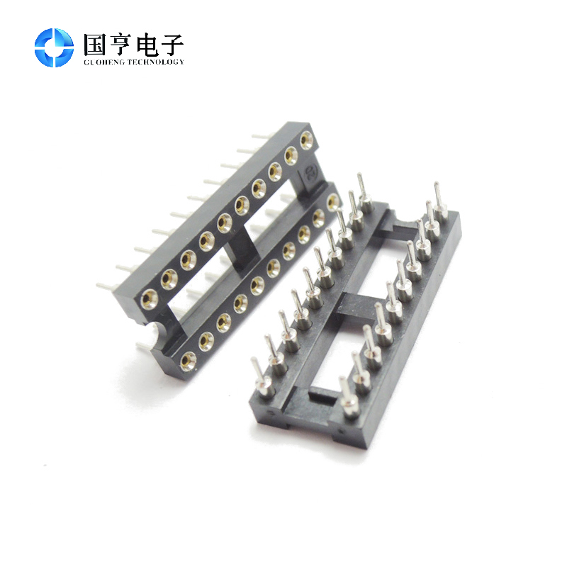 IC seat round hole 20P DIP-20 narrow body in-line IC chip base integrated circuit socket