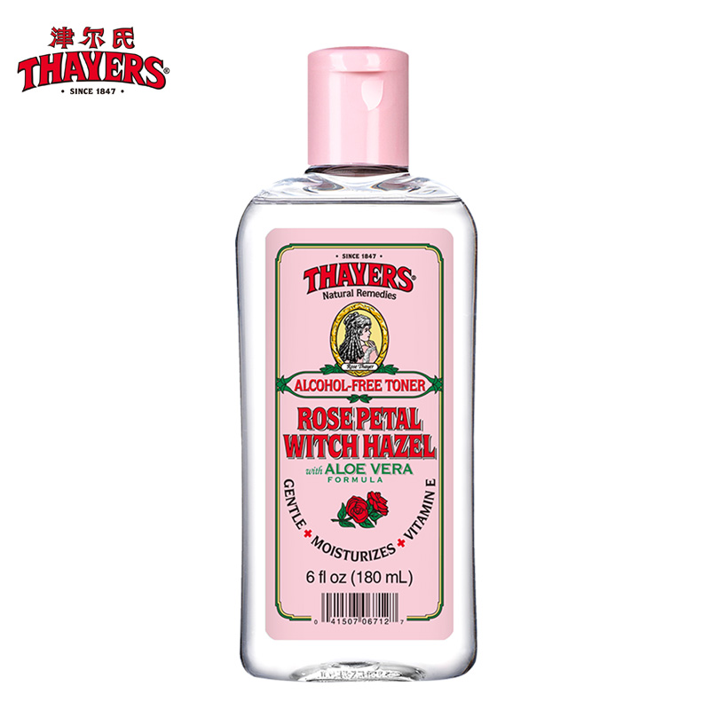Thayers津尔氏金缕梅玫瑰花瓣爽肤水180ml嫩白滋润 补水保湿 正品