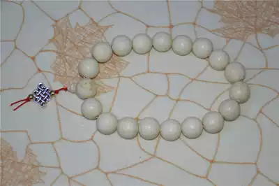 Natural Liudaomu Eighteen Hand-held Buddha Beads, Rosary, Tibetan Silver, Chinese knots, six clearly visible car pendants