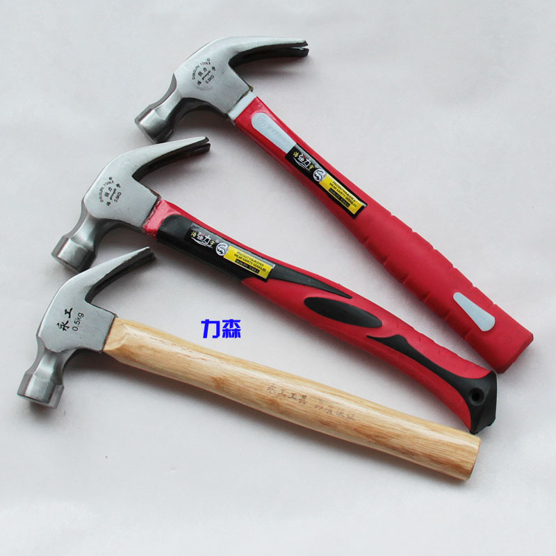 High-grade claw hammer woodworking hammer hammer hammer hammer percussion hammer hammer woodworking tool massage handle hammer