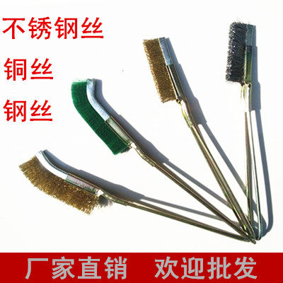 Factory direct selling wire brush copper wire brush knife brush stainless steel wire brush cleaning derusting brush nylon wire brush mini brush
