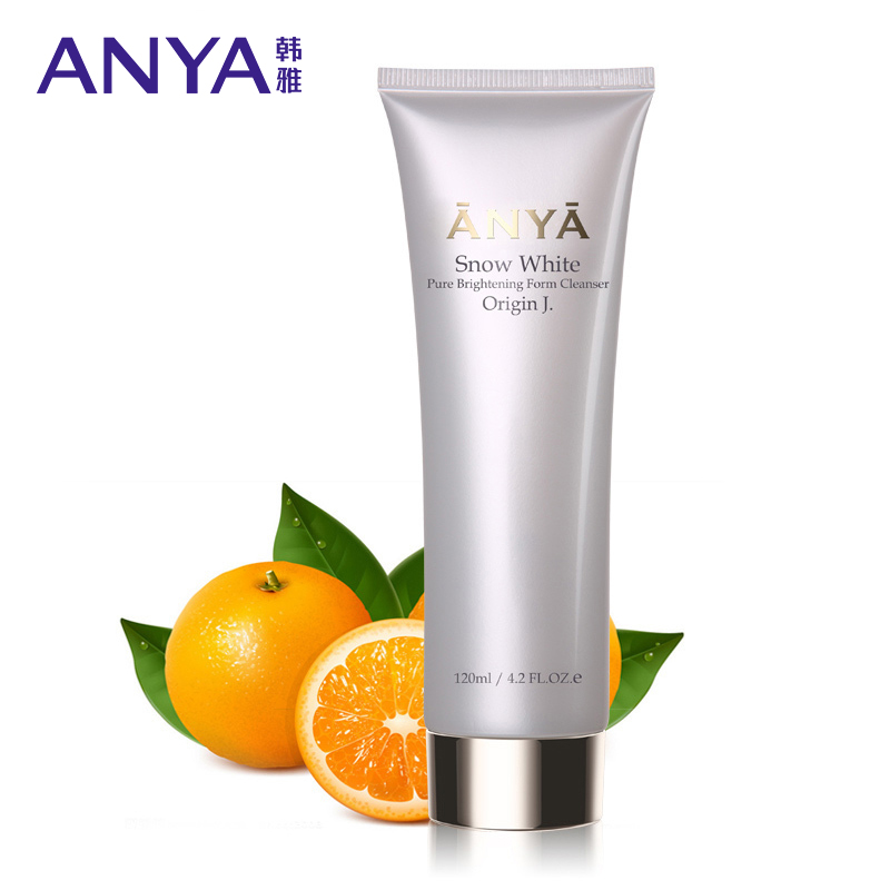 ANYA/韩雅韩雅雪晶透肌洁面膏120ml 控油补水去黄提亮肤色洗面奶