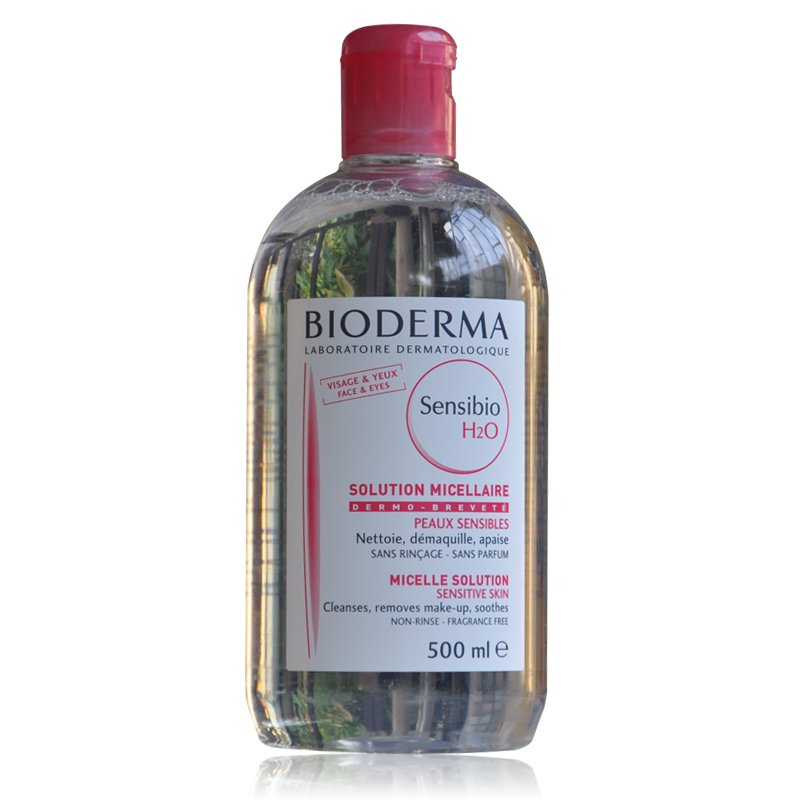 法国Bioderma贝德玛 舒妍洁肤液 卸妆水 粉水500ML中干敏感肌适用