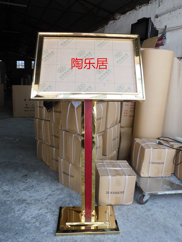 Stainless Steel Signage Upright advertising Billboard Titanium Alloy Medal Show Show Signs of Honor Signs Billboard