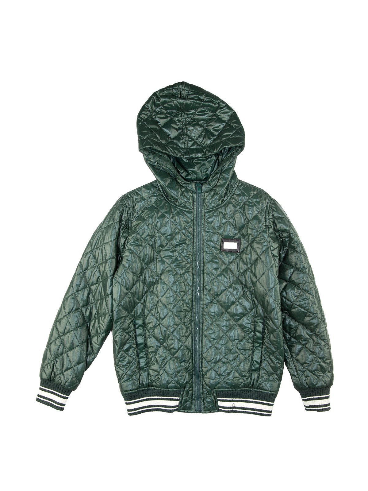 Dolce&Gabbana 绿色菱纹大童填充上衣