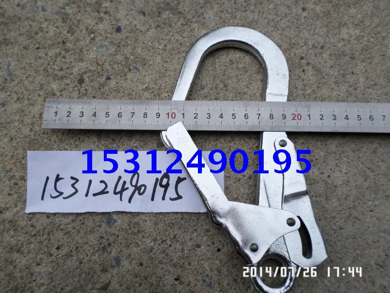 Forged large hook Seat belt large hook Large opening hook Safety rope hook Steel pipe hook Aerial work hook