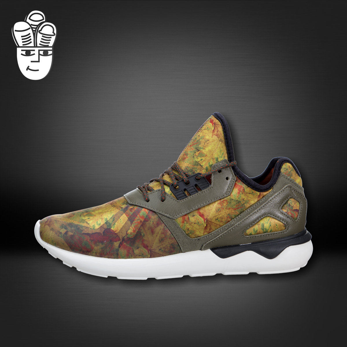 阿迪达斯Adidas Tubular Runner三叶草男子跑鞋 休闲鞋 落叶限量