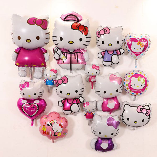 Birthday Party Arranged Balloons Opening Kindergarten Wedding Dress Aluminum Film Balloon KT Cat-Hello Kitty Series