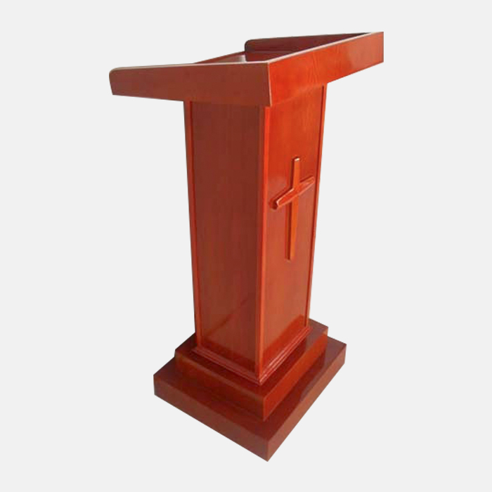 Five cakes and two fish New product Church small hall Solid wood podium table Command platform Pastor podium Wooden small podium