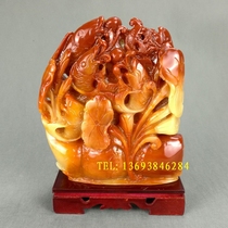 Extra-large imitation of Fujian Shoushan stone which has been produced for many years is a home-grown ornamental ornamental stone boutique living room ornament.