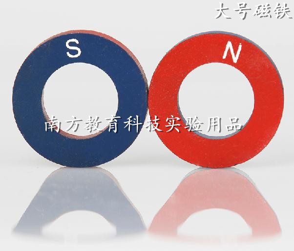 大号环形磁铁一对 圆形吸铁石 早教益智 科学探究 磁性教学具