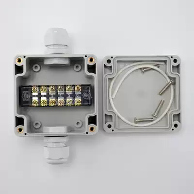 Uka brand 83*81*56 plastic waterproof junction box with Terminal 1 in 1 out cable split box