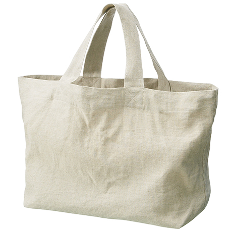 MUJI 麻棉原色斜纹布托特包