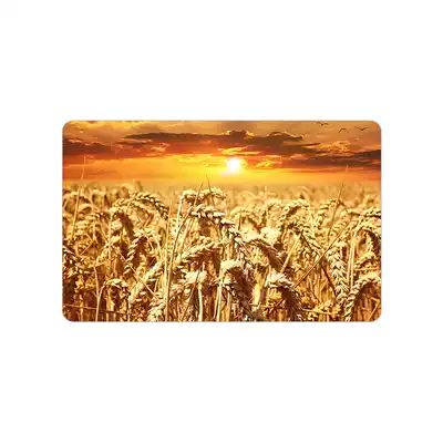 Flowers and trees card stickers custom wheat field card stickers wheat barley wheat field picture card stickers DIY custom card stickers