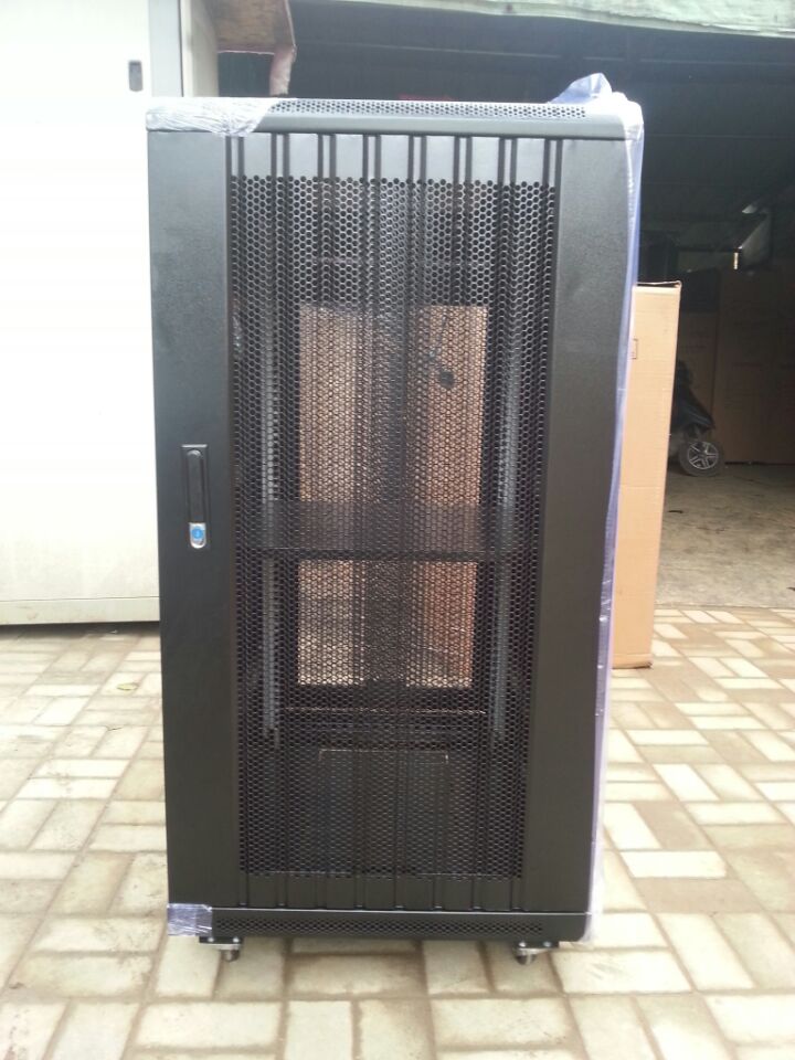 1 2 m thickened 24U black network server power amplifier small weak electric wall enclosure-Taobao