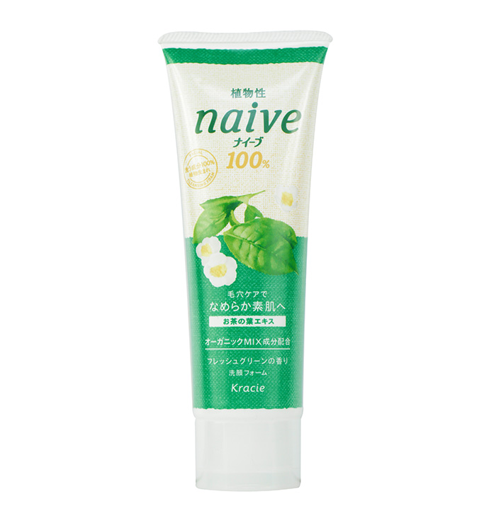 Kracie葵缇亚 naive绿茶泡沫洗面奶110g 毛孔清洁 控油保湿抗敏感