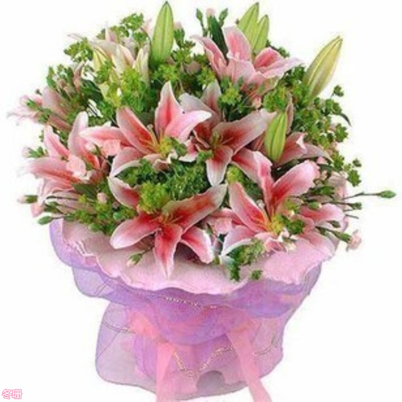 黑河伊春宜都香水百合花束大庆同城鲜花速递朋友同事领导长辈礼物