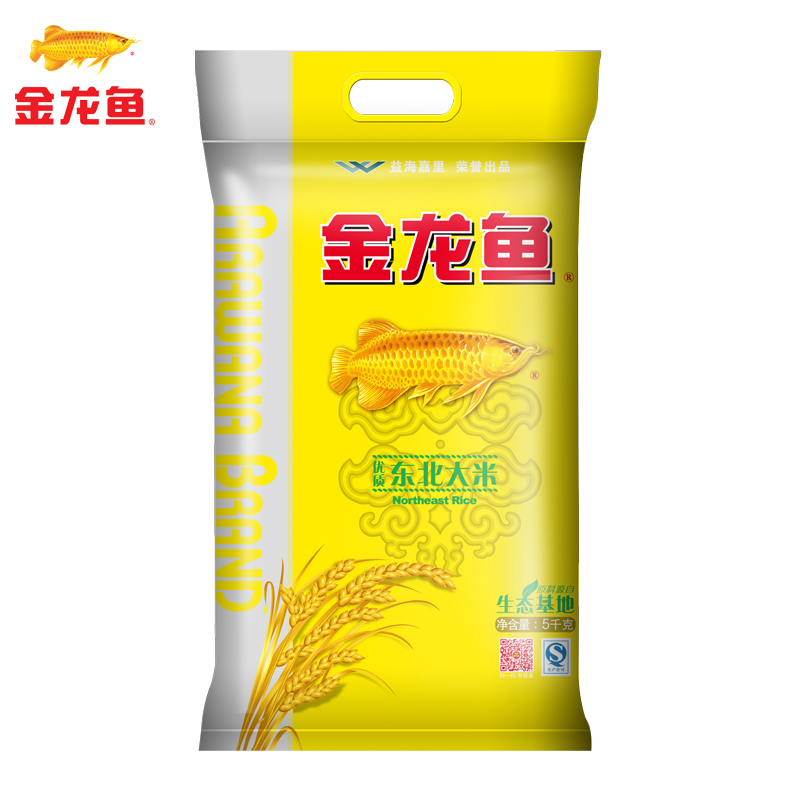 【天猫超市】金龙鱼 优质东北大米5kg 生态基地直供/袋随机发货)