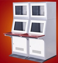 Quadruple console Double piano cabinet Double console Double console with top box