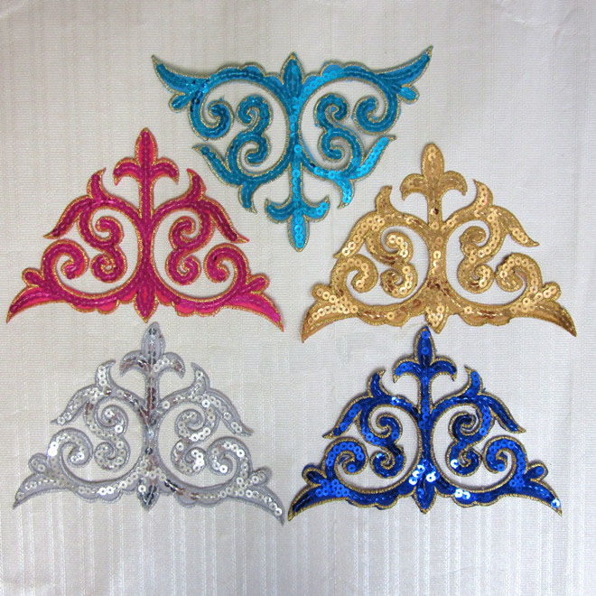 diy material clothing accessories cosplay anime dress costume ethnic embroidery cloth sticker subsidy 8568#hot flower